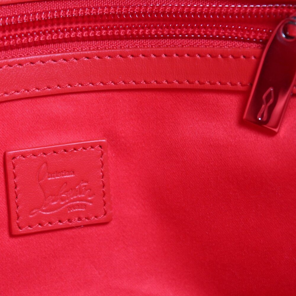 Christian Louboutin Le 54 Crinkle Patent Leather Drawstring Tote Shoulder Bag - Picture 14 of 15